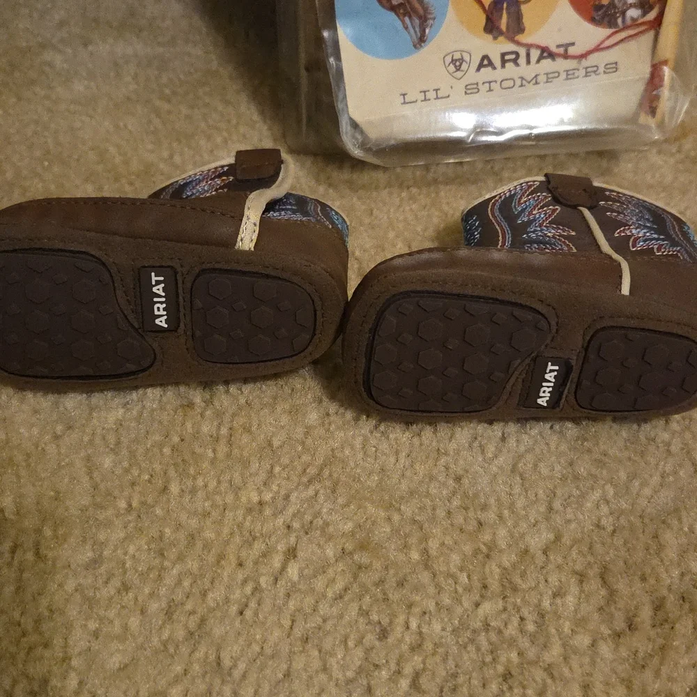 Ariat Lil' Stompers Baby Western Boots - Picture 2 of 4